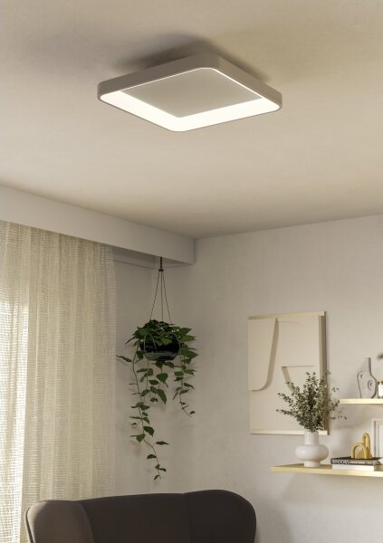 Eglo 901249 - LED Димируем плафон LORETELLO LED/12W/230V бял + д.у