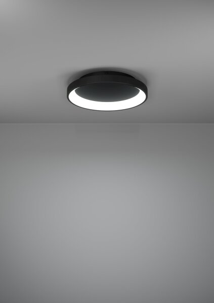 Eglo 901251 - LED Димируем плафон LORETELLO LED/12W/230V черен + д.у