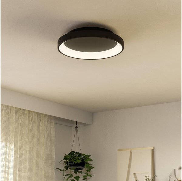 Eglo 901251 - LED Димируем плафон LORETELLO LED/12W/230V черен + д.у