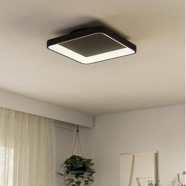 Eglo 901252 - LED Димируем плафон LORETELLO LED/12W/230V черен + д.у