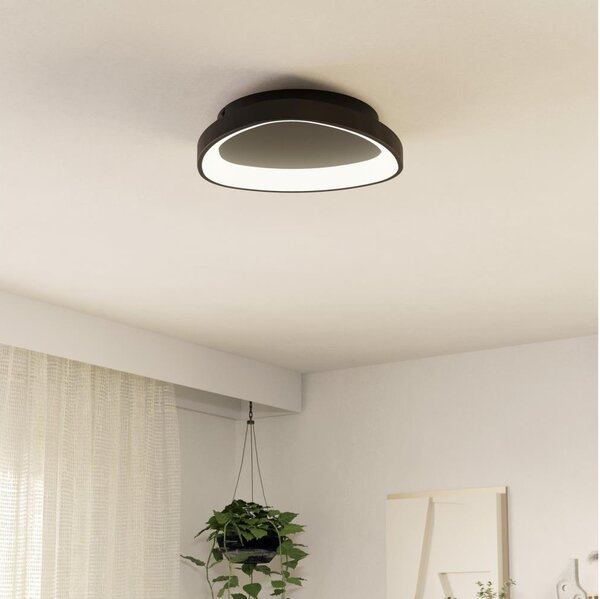 Eglo 901584 - LED Димируем плафон LORETELLO LED/12W/230V черен + д.у