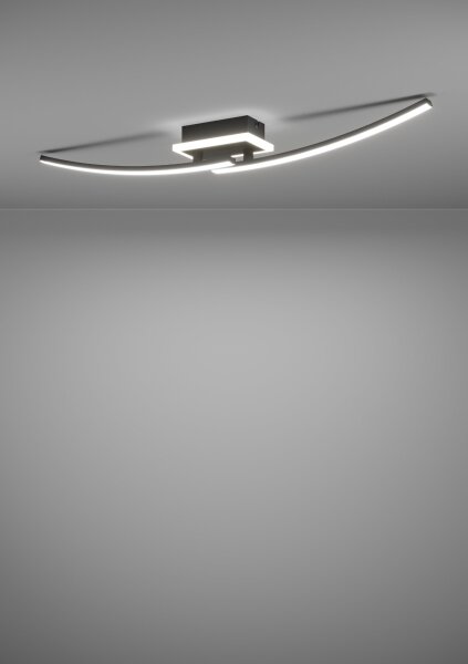 Eglo 901217 - LED Плафониера LUNGOLAGO LED/12W/230V 4000K черен