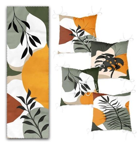 Комплект възгалвници за сядане и тишлайфер 5 бр. Illustrated Autumn – Mila Home