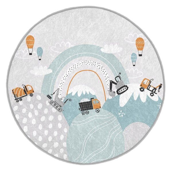Детски килим подходящ за пране ø120 cm Snowy Hills – Mila Home