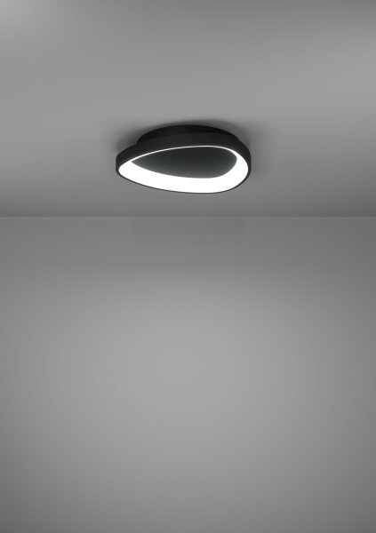 Eglo 901584 - LED Димируем плафон LORETELLO LED/12W/230V черен + д.у