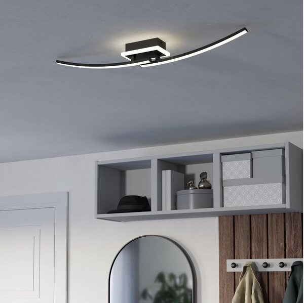 Eglo 901217 - LED Плафониера LUNGOLAGO LED/12W/230V 4000K черен
