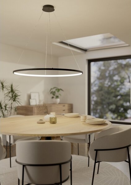 Eglo 901637 - LED Димируем пендел PARRUTA LED/40W/230V черен + д.у