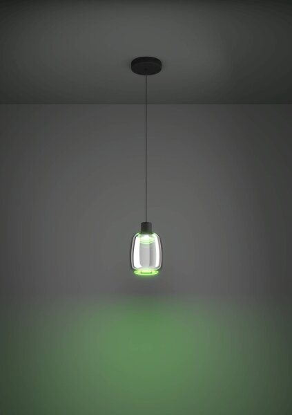 Eglo 901119 - LED RGBW Димируем пендел MOLOCHIO-Z LED/3,7W/230V черен