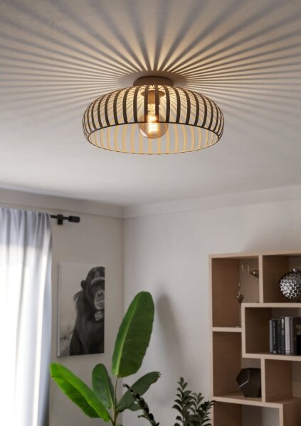 Eglo 901747 - Плафон MOGANO 1xE27/40W/230V Ø 43 см кремав
