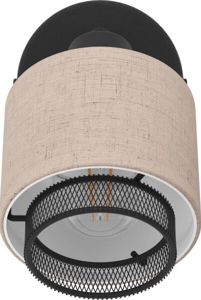 Eglo 43656 - Спот аплик ROSLEY 1xE14/40W/230V черен/бежов