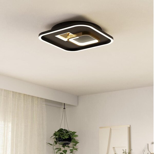 Eglo 901245 - LED таванно осветително тяло TIRIOLO LED/16,2W/230V+LED/9,2W черно/златно