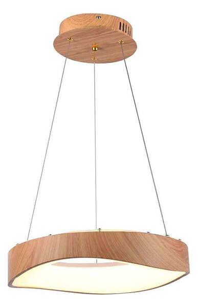 LED Пендел LED/18W/230V 3000K ø 40 см кафяв