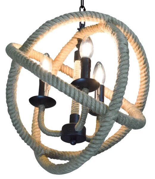 LED Пендел ROPE GLOBO 3xE14/4,3W/230V