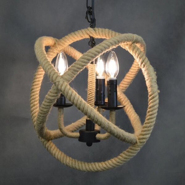 LED Пендел ROPE GLOBO 3xE14/4,3W/230V