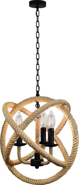 LED Пендел ROPE GLOBO 3xE14/4,3W/230V
