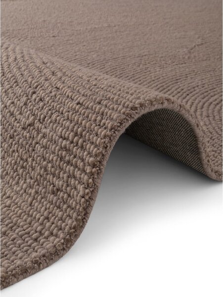 Кафяво-сив ръчно изработен вълнен килим 80x150 cm Calmio – Hanse Home