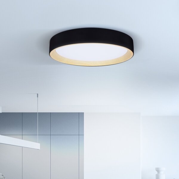 Brilagi-LED Димируема лампа LARIOS LED/60W/230V 3000-6500K ø 49 см черен + д.у