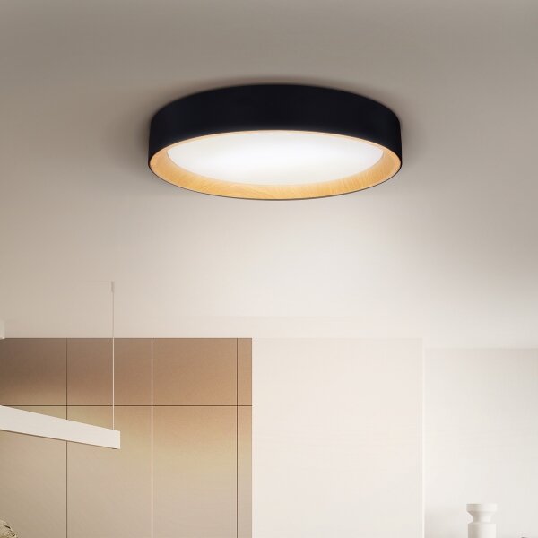 Brilagi-LED Димируема лампа LARIOS LED/60W/230V 3000-6500K ø 49 см черен + д.у