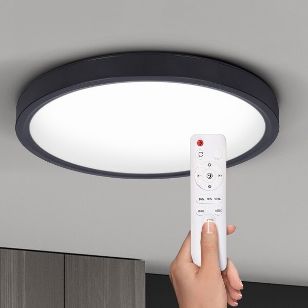 Brilagi-LED Димируема лампа ESTELA LED/36W/230V 3000-6500K ø 30 см черен + д.у