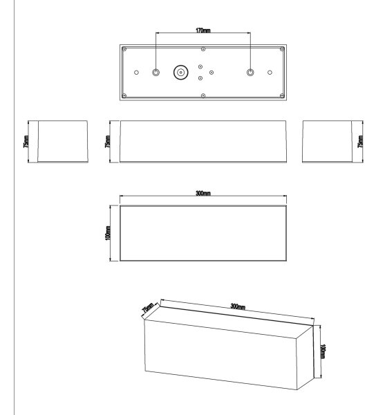 Top Light - LED Аплик за баня BOXTER LED/12W/230V IP65 4000K