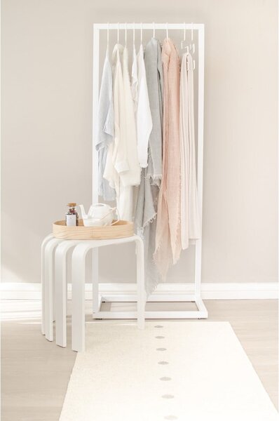 Бежов и кремав килим за открито и закрито 70x140 cm Peg Linen Vanilla – Pappelina