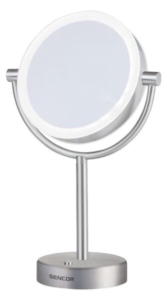 Sencor - Козметично огледало с LED осветление LED/5W/230V неръждаема стомана