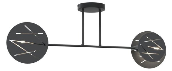 Висящ полилей FRICK 2xE27/15W/230V черен