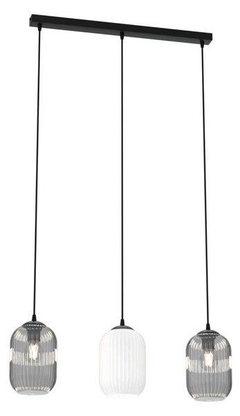 Пендел VERDI 3xE27/15W/230V черен/сив/бял