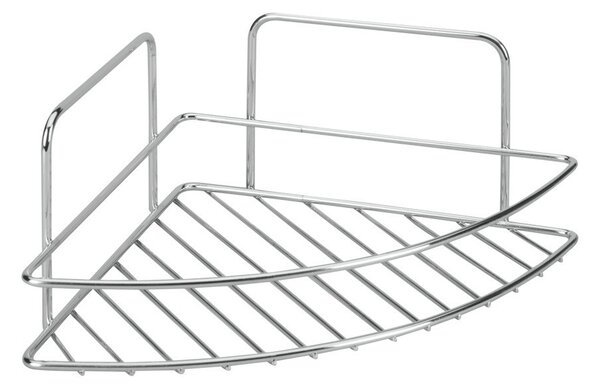 Стоманен рафт за баня в блестящо сребрист цвят Luxy – Metaltex