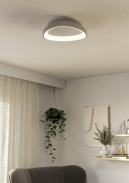 Eglo 901583 - LED Димируем плафон LORETELLO LED/12W/230V бял + д.у