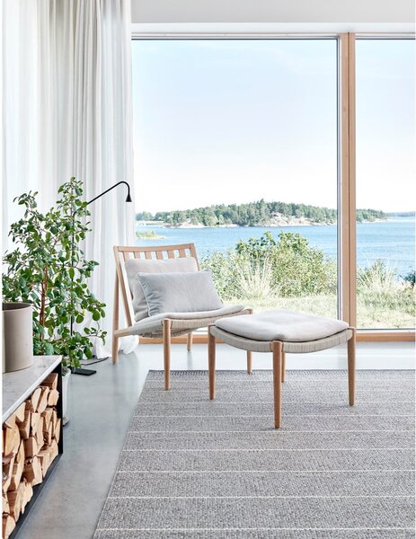 Сив килим за открито и закрито 60x125 cm Belle Concrete – Pappelina