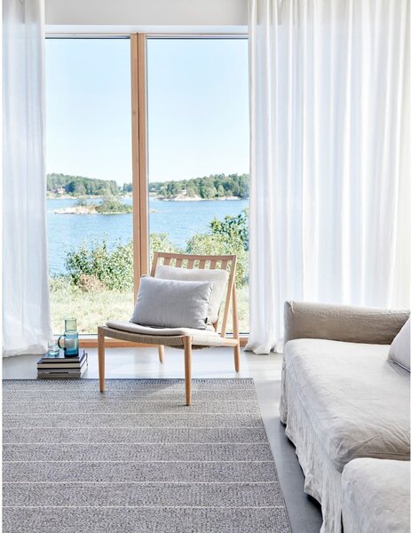 Сив килим за открито и закрито 60x125 cm Belle Concrete – Pappelina