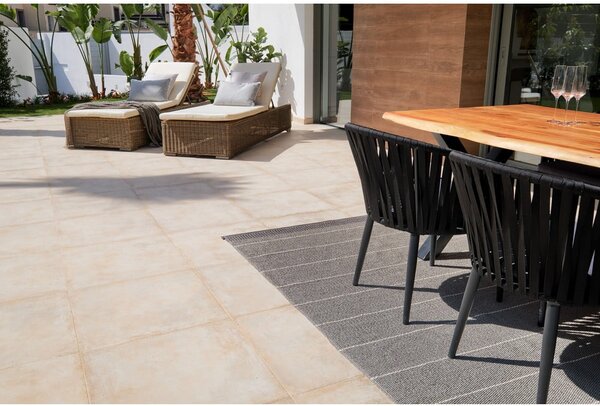 Сив килим за открито и закрито 60x125 cm Belle Concrete – Pappelina