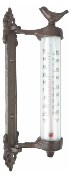 Чугунен стенен термометър Dekor Bird, височина 27,3 cm - Esschert Design