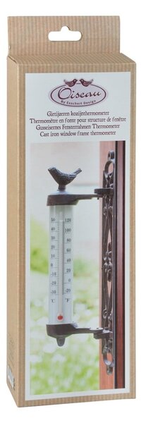Чугунен стенен термометър Dekor Bird, височина 27,3 cm - Esschert Design