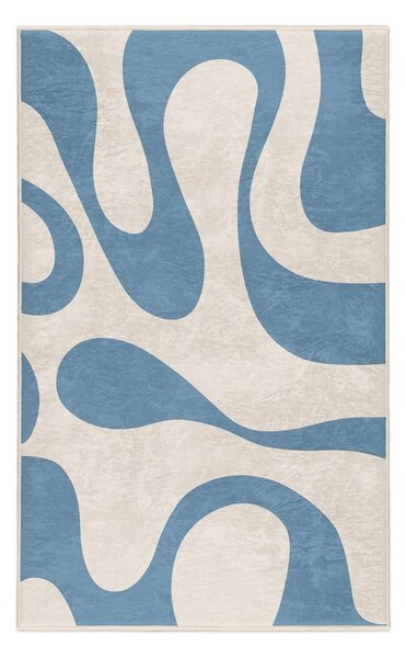 Син килим подходящ за пране 60x100 cm Blue Latte – Mila Home