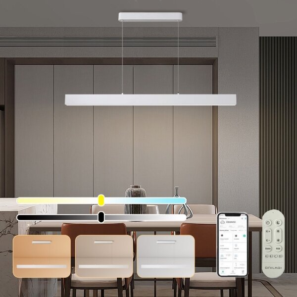 BRILAGI - LED Димируем Полилей SLEEKLINE SMART LED/40W/230V Wi-Fi Tuya Бял+ДУ