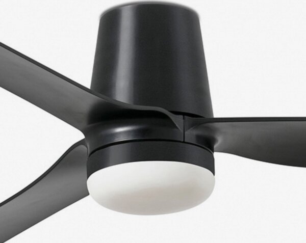 FARO 33830WT-1TW-LED Димируем вентилатор PUNT TUB M LED/18W/230V черен Ø 132 см WT + д.у