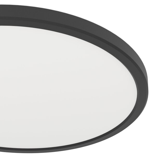 Eglo 901438-LED баня таванно осветление ROVITO 13,9W/230V Ø30cm IP44 черно