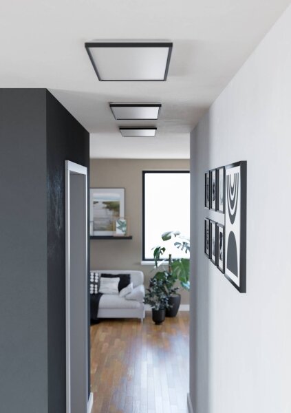 Eglo 901445-LED Плафон за баня ROVITO 17,2W/230V 30x57 см IP44 черен