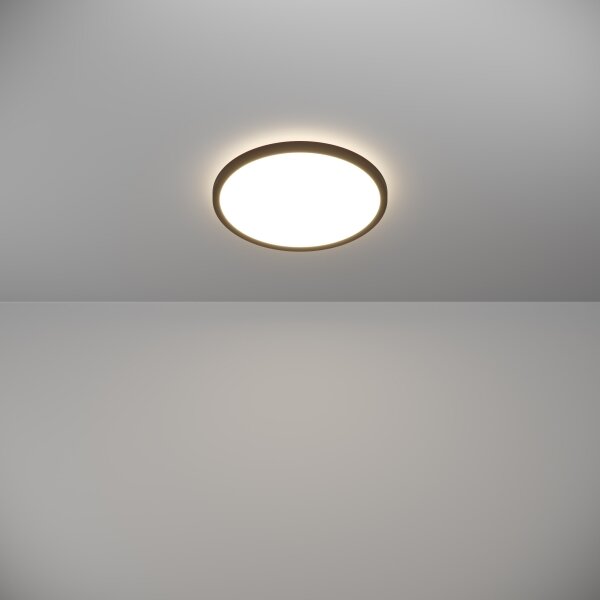Eglo 901438-LED баня таванно осветление ROVITO 13,9W/230V Ø30cm IP44 черно