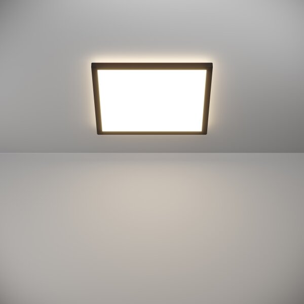 Eglo 901456-LED Димируема лампа за баня ROVITO-R 17,6W/230V 39x39 см IP44 черен + д.у