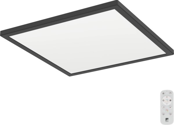 Eglo 901456-LED Димируема лампа за баня ROVITO-R 17,6W/230V 39x39 см IP44 черен + д.у