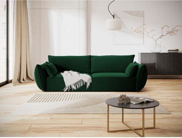 Тъмнозелен кадифен диван 208 cm Vanda – Mazzini Sofas