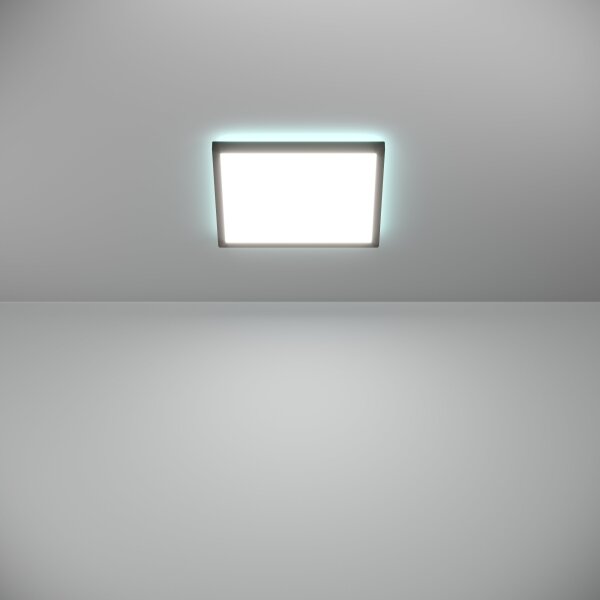 Eglo 901466-LED RGBW Димируема лампа за баня ROVITO-Z 13,4W/230V 29x29 см IP44 черен