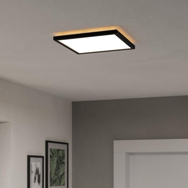 Eglo 901466-LED RGBW Димируема лампа за баня ROVITO-Z 13,4W/230V 29x29 см IP44 черен