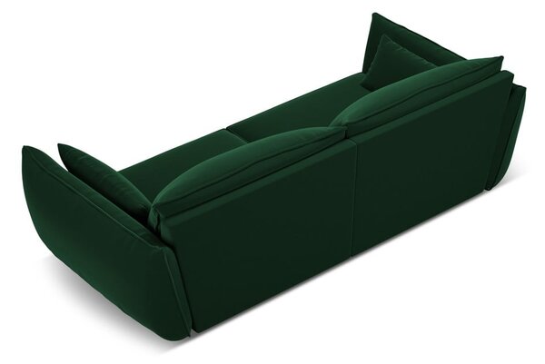 Тъмнозелен кадифен диван 208 cm Vanda – Mazzini Sofas
