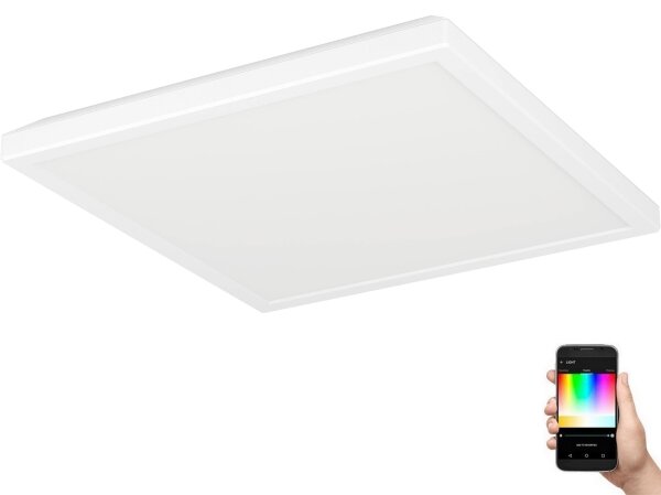 Eglo 901474 -LED RGBW Димируем баня Осветление ROVITO-Z 13,4W/230V 29x29 см IP44 бял