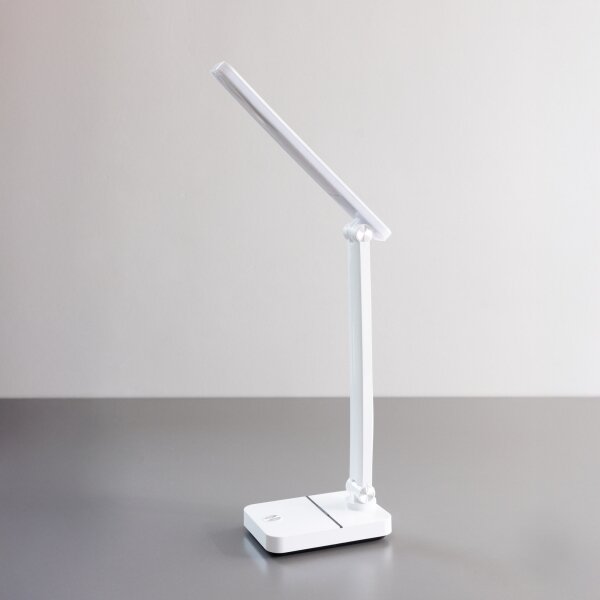 Zuma Line 1949-WH-LED LED настолна лампа 8W, 1200 mAh, 3000/4500/6000K, бяла
