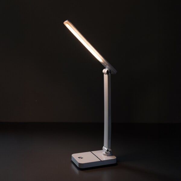 Zuma Line 1949-WH-LED LED настолна лампа 8W, 1200 mAh, 3000/4500/6000K, бяла
